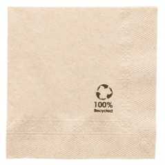 Servilleta reciclada personalizada 20x20, 10cm plegada. Impresa a 1 color