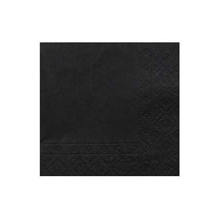 Servilleta negra personalizada 20x20 2 capas. Impresa a 1 color