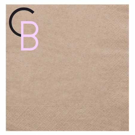 Servilleta reciclada personalizada 33x33 (16,5cm) 2 capas. A dos colores