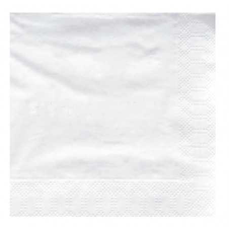 Servilleta blanca personalizada 40x40 (20cm) 2 capas. Impresa a 2 colores