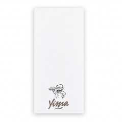 Servilleta canguro blanca para cubiertos 40x40 (10x20cm) doble P. 2 colores