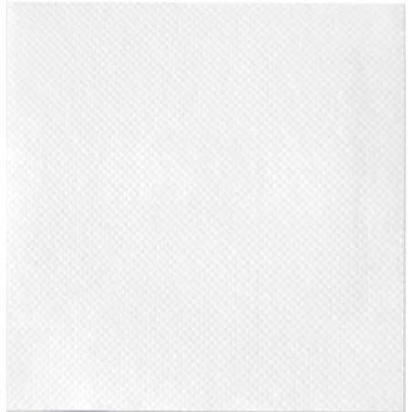 Servilleta blanca personalizada 40x40 (20cm) doble punto. Impresa a 1 color