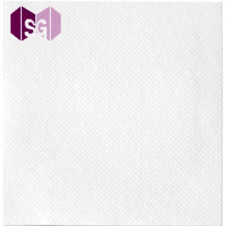 Servilleta blanca personalizada 40x40 (20cm) doble punto. Impresión 2 colores