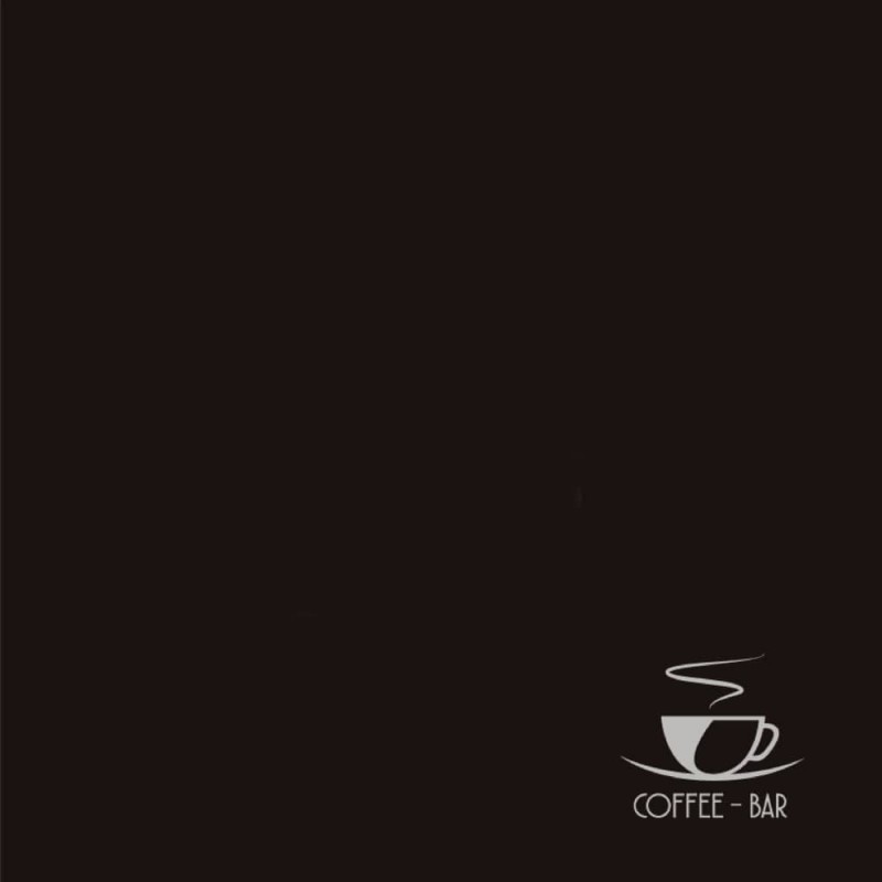 Servilleta negra personalizada 40x40 (20cm) doble punto. Impresa a 1 color
