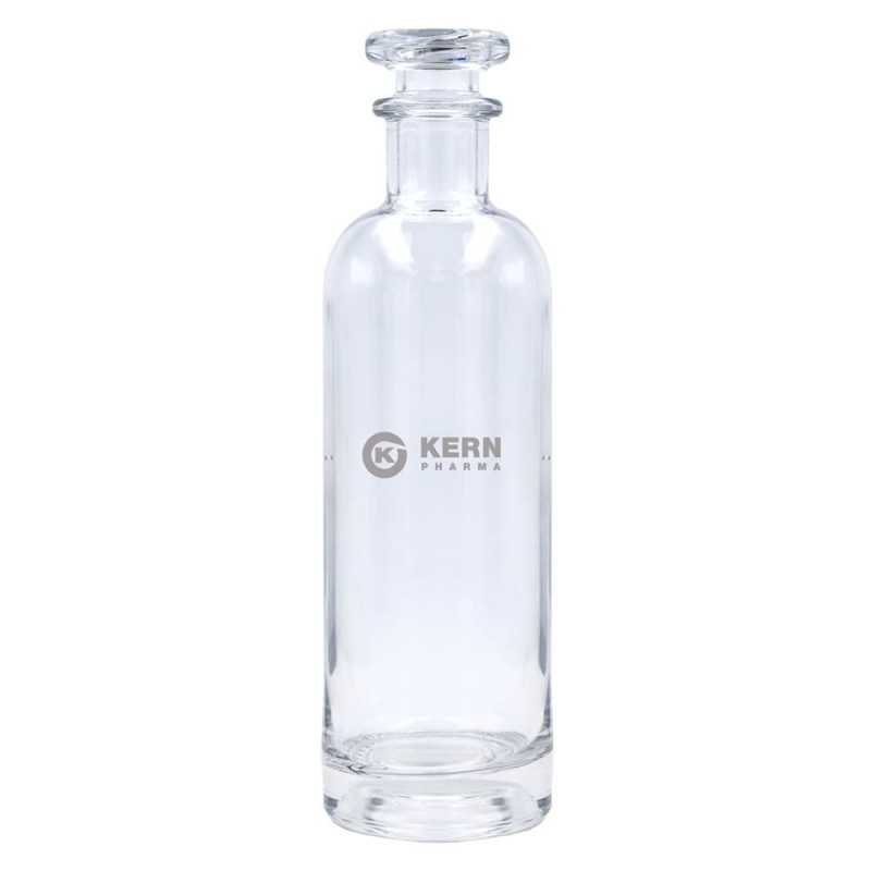 Botella de cristal personalizada 50cl, tapón transparente - 7,2x23,8cm. Marcada 1 color