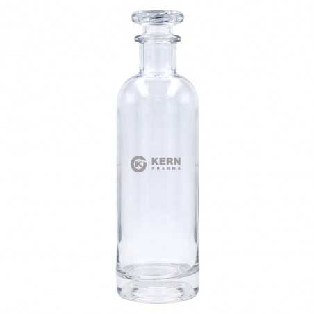 Botella de cristal personalizada 50cl, tapón transparente - 7,2x23,8cm. Marcada 1 color