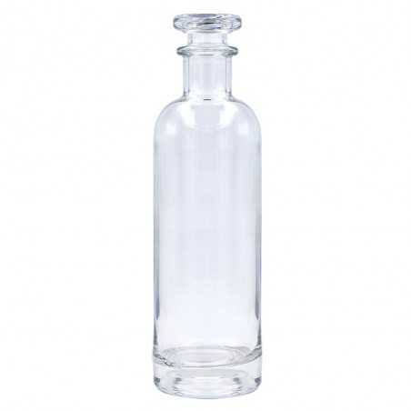 Botella de cristal personalizada 50cl, tapón transparente - 7,2x23,8cm. Marcada 1 color