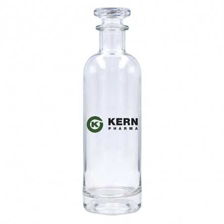 Botella cristal personalizada 50cl, tapón transparente - 7,2x23,8cm. Marcada 2 colores