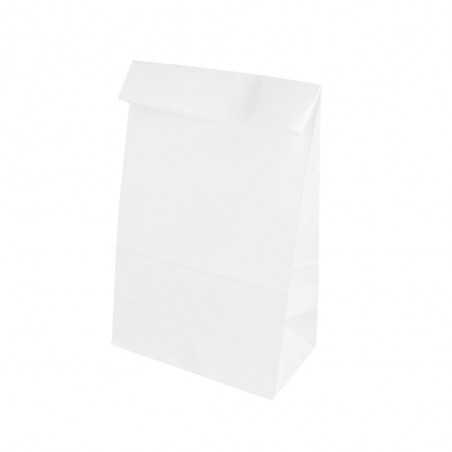 Bolsa pequeña personalizada de papel blanca sin asa - 14x8x24cm. Marcada 1 color a dos lados