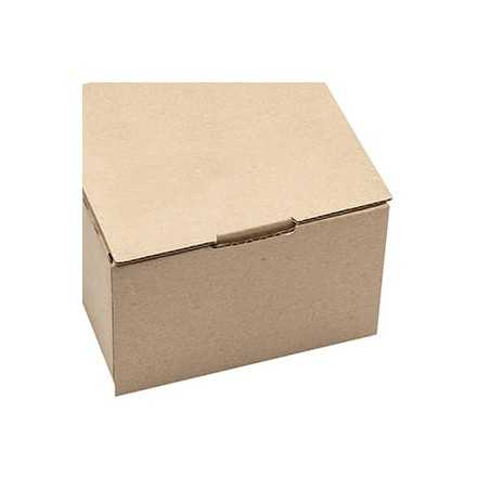 Caja personalizada cartón kraft canal simple para envío. 12x10x8cm. 4 colores, 1 cara