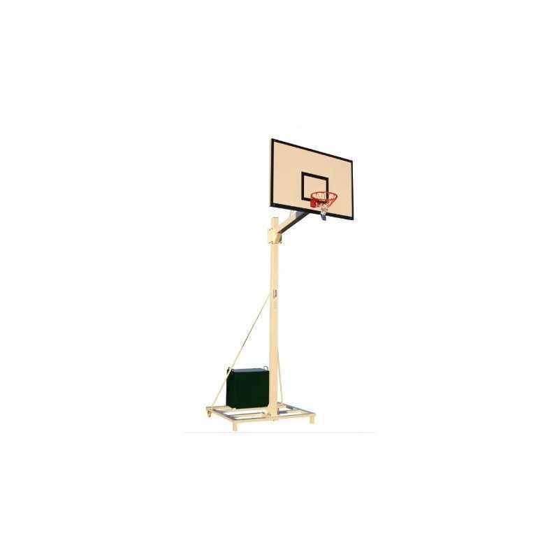 Juego canastas baloncesto deluxe monotubo tubo 100 trasladable 2 ruedas con carro -sin tablero, aro