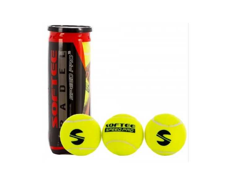 Bote 3 pelotas padel softee speed pro