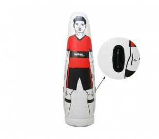 Jugador barrera hinchable rojo