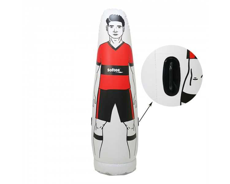 Jugador barrera hinchable rojo