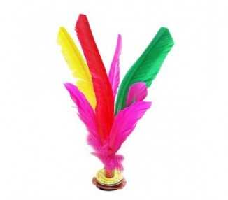 Lote 5 indiakas fútbol pluma 21 cm