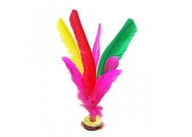 Lote 5 indiakas fútbol pluma 21 cm