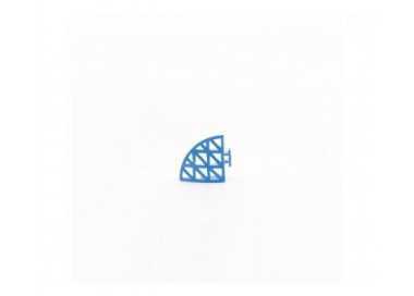 Lote 5 laterales pvc softee azul para loseta -esquina-