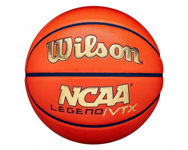Balón baloncesto wilson ncaa legend vtx bskt orange/gold talla 7