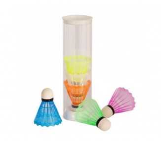 Volantes bádminton plástico 6 uds