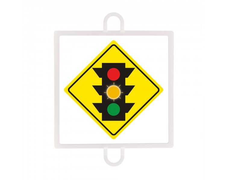 Panel de señalización tráfico de advertencia nº2 (Semáforo ambar)