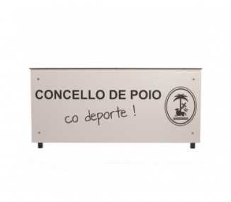 Mesa anotadores basic 8mm blanco
