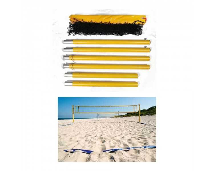 Set postes y red voley playa softee