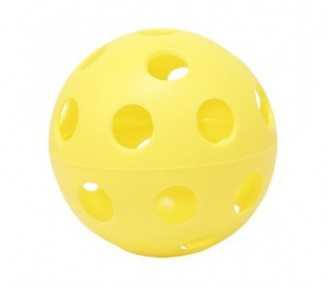 Lote 5 pelotas hockey/floorball con agujeros 100 mm