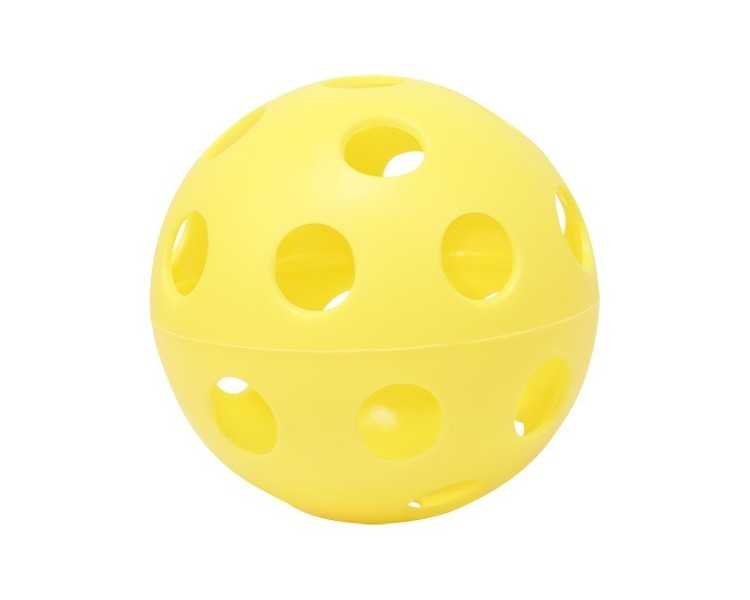 Lote 5 pelotas hockey/floorball con agujeros 100 mm