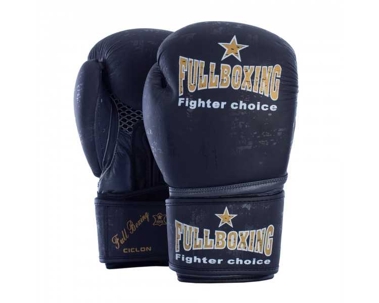Par de guantes boxeo fullboxing piel natural ciclón