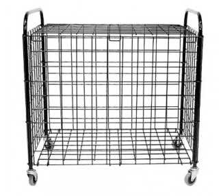 Carro portabalones acero plegable con ruedas y tapa