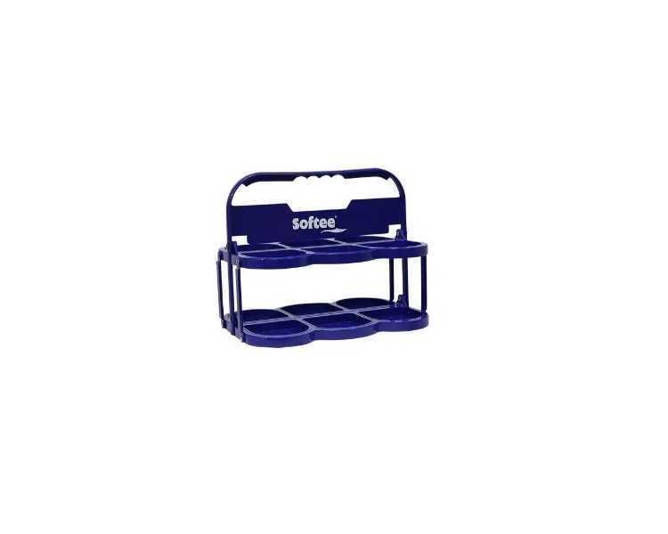 Portabotellas plegable deluxe para 6 botellas