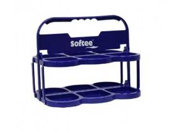 Portabotellas plegable deluxe para 6 botellas