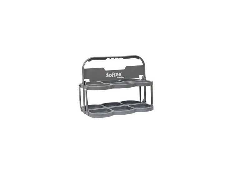 Portabotellas plegable deluxe para 6 botellas