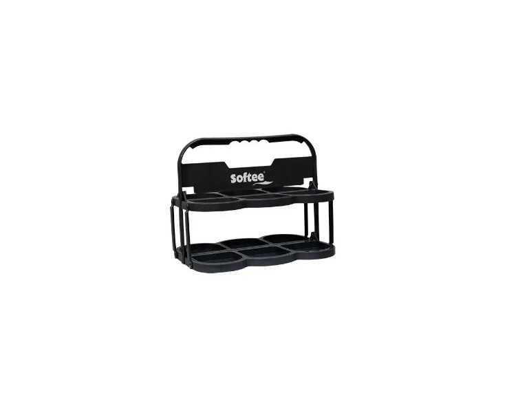 Portabotellas plegable deluxe para 6 botellas