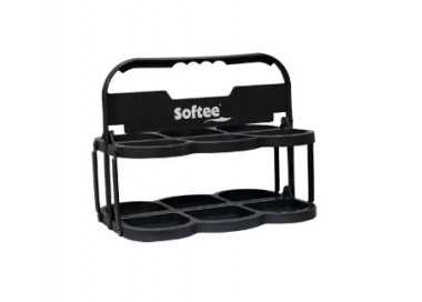 Portabotellas plegable deluxe para 6 botellas
