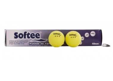 Caja 6 uds pelotas tenis de mesa 40mm softee