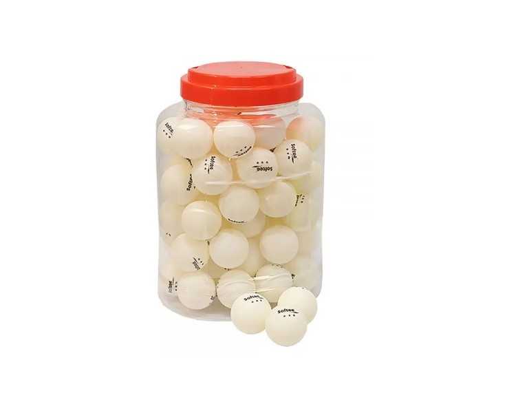 Tarro 60 pelotas tenis de mesa softee 40mm