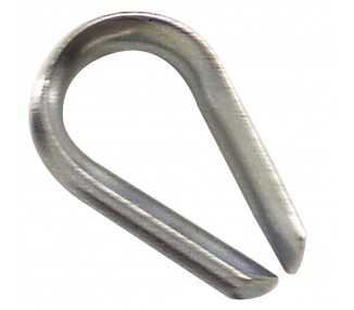 Guardacabos Zincado Para Cable 4 mm.