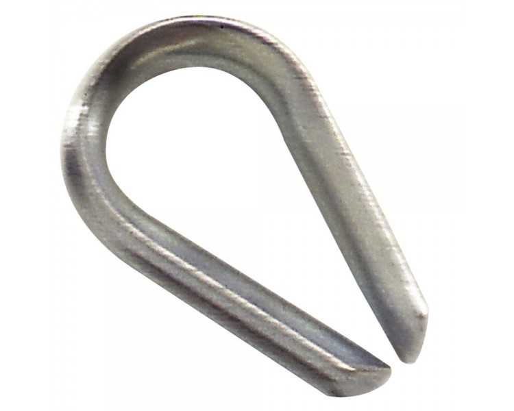 Guardacabos Zincado Para Cable 6 mm.