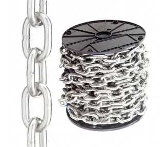 Cadena En Rollo Zincada 8 mm.(Rollo 20 metros)