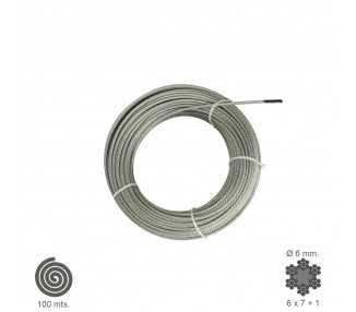 Cable Galvanizado   6  mm. (Rollo 100 Metros) No Elevacion