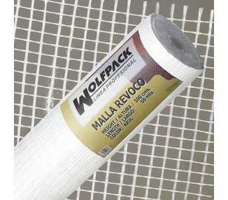 Malla Revoco Blanca Rollo 50 mt. x 1metro / 4 x 4,5 mm.