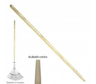Mango Madera Conico 1200x28 mm. Rastrillo Metal
