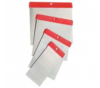 Juego Espatulas Carrocero 4 Piezas Inox.