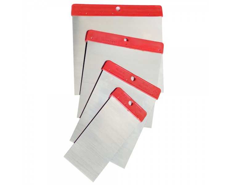 Juego Espatulas Carrocero 4 Piezas Inox.