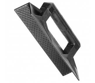 Talocha plástico para esquina mango redondo 36 cm. negra