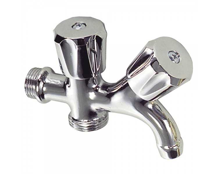 Grifo Lavadora Doble 1/2"
