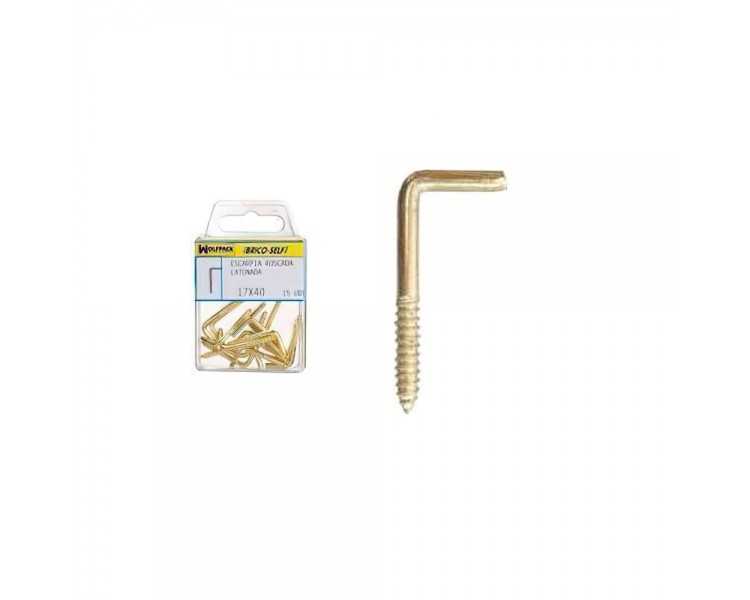 Alcayatas Rosca Latonada 19x60 mm. Brico Self 7 unidades