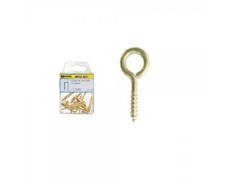 Hembrilla Cerrada Latonada 17x40 mm. 15 unidades