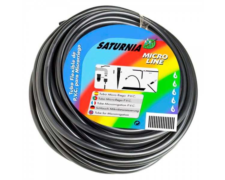 Goteo Microtubo Pvc (Rollo 10 Metros) Saturnia